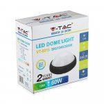 LED Stropna svetilka/12W/Okrogla/Črno ogrodje/Vodoodporna - slika 5