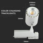 LED Reflektorska/Tračna svetilka/35W/LED COB/Svetlobni trak/Barvno menjalni 3 v 1/Zatemnitveni/Bela - slika 7
