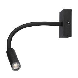 LED Notranja stenska svetilka / 3W / Črna