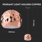 LED  Viseča svetilka/Rose Gold/Ф200 - slika 6