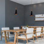 LED Moderna viseča svetilka / Leseni vrh / Bela ali Črna - slika 2