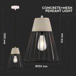 LED  Moderna viseča svetilka/Mreža/F250mm - slika 6