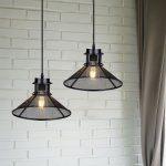 LED Mrežasta viseča svetilka iz kovine - slika 4