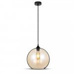 LED Viseča svetilka/E27/Amber steklo/Max.60W
