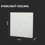 LED starlight panel / bel / 8W - slika 5