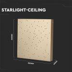 LED starlight panel /Zlat/8W - slika 5