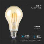 LED Žarnica E27/10W/A67 Amber Cover - slika 3