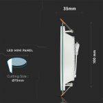 LED stekleni panel 6W / Okrogel - slika 4