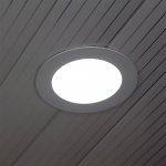 LED stekleni panel 6W / Okrogel - slika 2