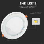 LED stekleni panel 6W / Okrogel - slika 3