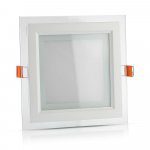 LED Stekleni Panel 18W / Kvadratni / Vgradni