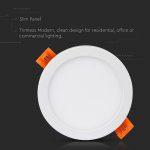 LED panel brezokvirni / 8W / okrogel - slika 5