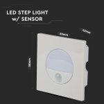 LED svetilka / vgradna / stopniščna / 3W / senzor - slika 4
