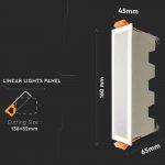 LED Linearna Vgradna svetila 10W - slika 4