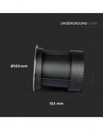 LED talna vgradna / okrogla / IP67 - slika 3