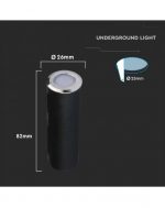 LED talna vgradna / 0.5W / okrogla / IP67 - slika 3