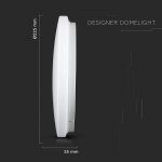 Stropna luč domelight milky cover /12W - slika 8