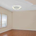 Stropni ventilator z led panelom / 45W / daljinec / sivi obroč - slika 3