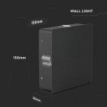 LED Moderna stenska svetilka/4W/Bela ali Črna/IP65-vodoodporna - slika 8