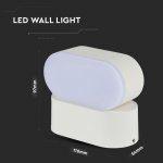 LED Moderna stenska svetilka/6W/Bela ali Črna ali Siva/IP65-vodoodporna - slika 7