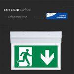 LED Stenska/Stropna montažna lučka LED za izhod v sili/2W/IP20/24 ur-brez napajanja/Bela svetloba - slika 5