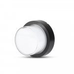 LED zunanja stenska/stropna svetilka /črna /12W /okrogla IP65