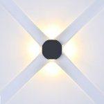 LED Moderna stenska svetilka/4W/Bela ali Črna/ IP65-vodoodporna - slika 5