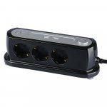 Električni adapter / 2x USB/3 x EU vtičnica/osvetljena - slika 10