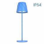 ESTELLA 3W LED Polnilna namizna svetilka / 4000K / IP54 / MODRA - ORANŽNA - RUMENA