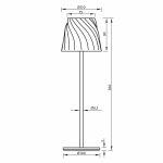 ESTELLA 3W LED Polnilna namizna svetilka / 4000K / IP54 / MODRA - ORANŽNA - RUMENA - slika 5