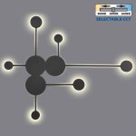 Stenska svetilka GEMINI LED 22W BK CCT-switch