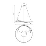 Stropna svetilka OMICRON LED 38W GD CCT - slika 3